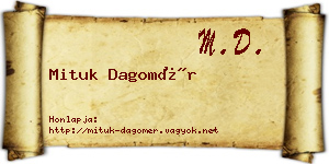 Mituk Dagomér névjegykártya